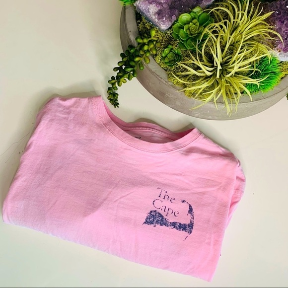 Cuffy’s Cape Cod Pink Long Sleeve T-shirt Cotton Medium - Picture 1 of 5